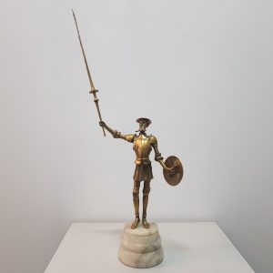 Figura de latón de Don Quijote